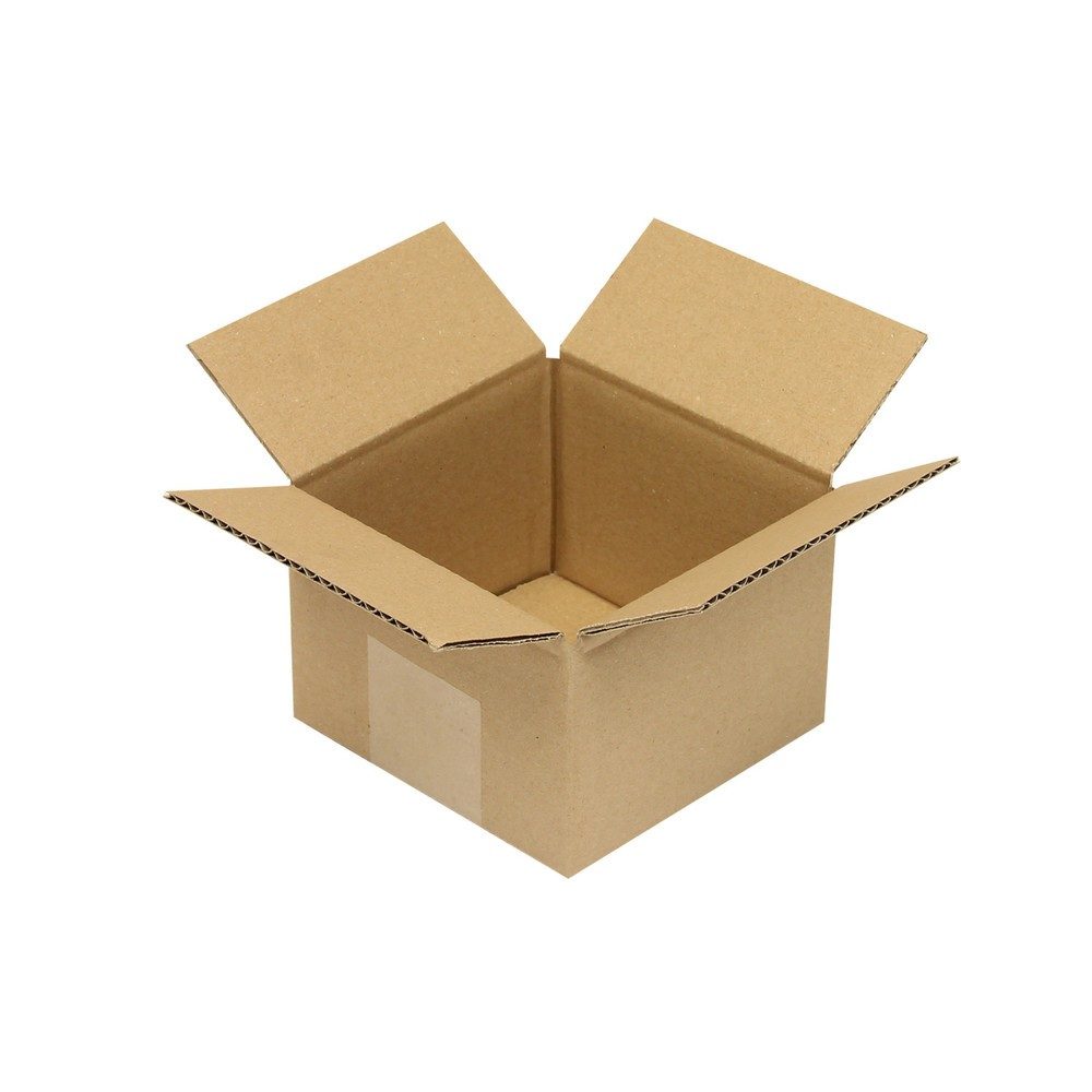 Wellpapp-Faltkarton, 1-wellig, Innenmass HxBxT 80 x 120 x 120 mm, Qualität 1.20 B