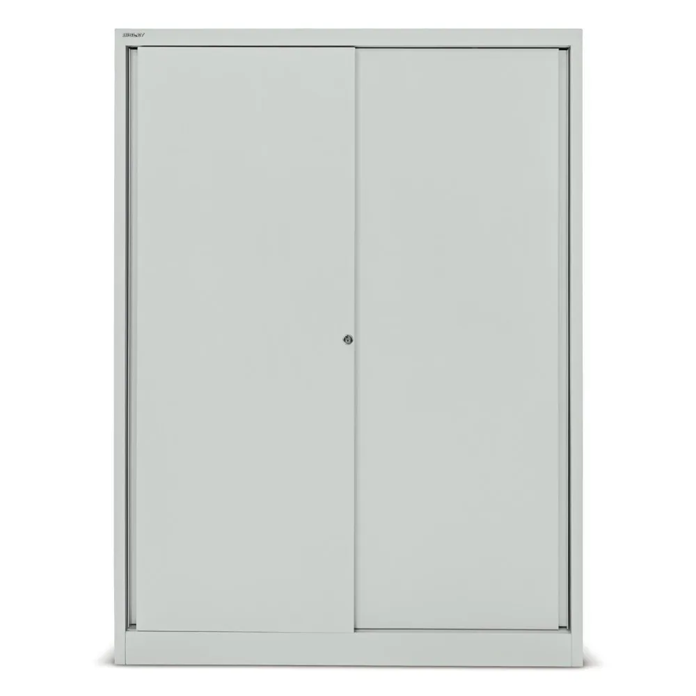 BISLEY Schiebetürschrank Premium, HxBxT 1.637 x 1.200 x 430 mm, weiss