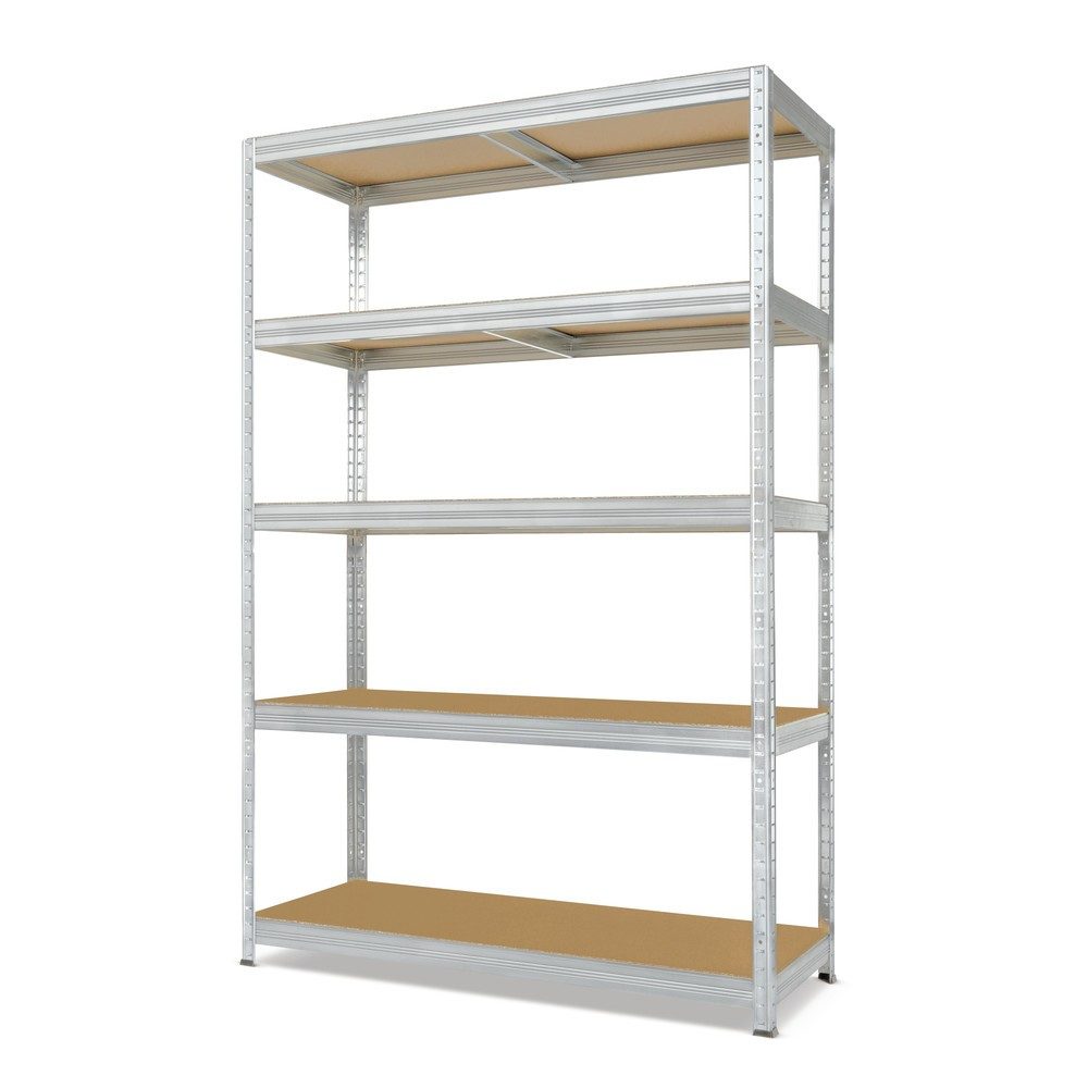 Steinbock® Fachbodenregal Typ M verzinkt, Fachlast 150 kg, HxBxT 1.800 x 1.200 x 450 mm