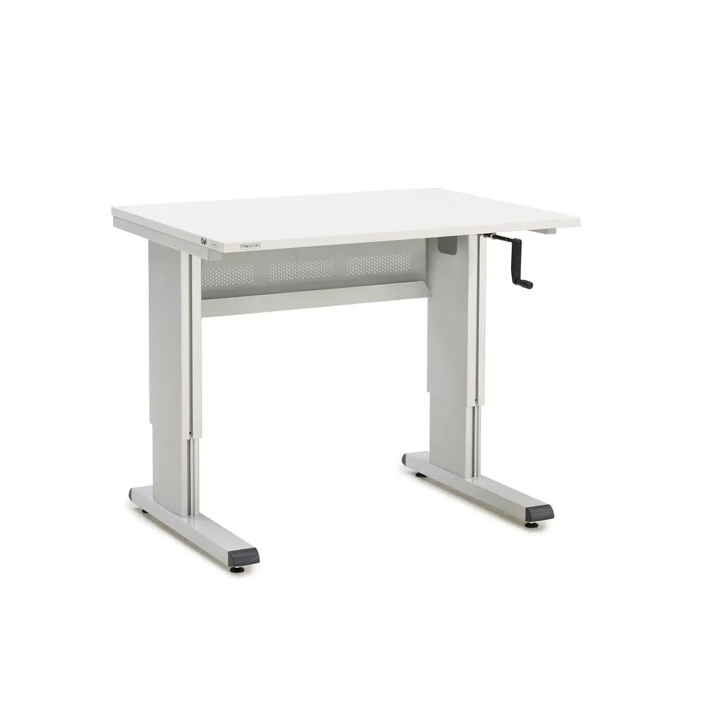 TRESTON Arbeitstisch, Typ WB, höhenverstellbar, Kurbel, BxT 1.073 x 800 mm