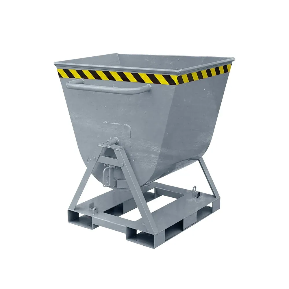 Eichinger® Kippmulde 2-seitig kippbar, von 4 Seiten anfahrbar, 500 kg, 300 Liter feuerverzinkt