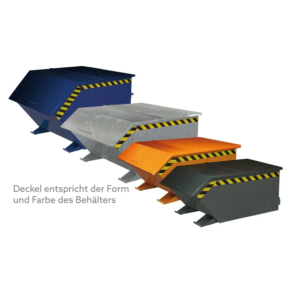 Deckel für Eichinger® Schuttbehälter mit Klappboden, Volumen 0,75 m³