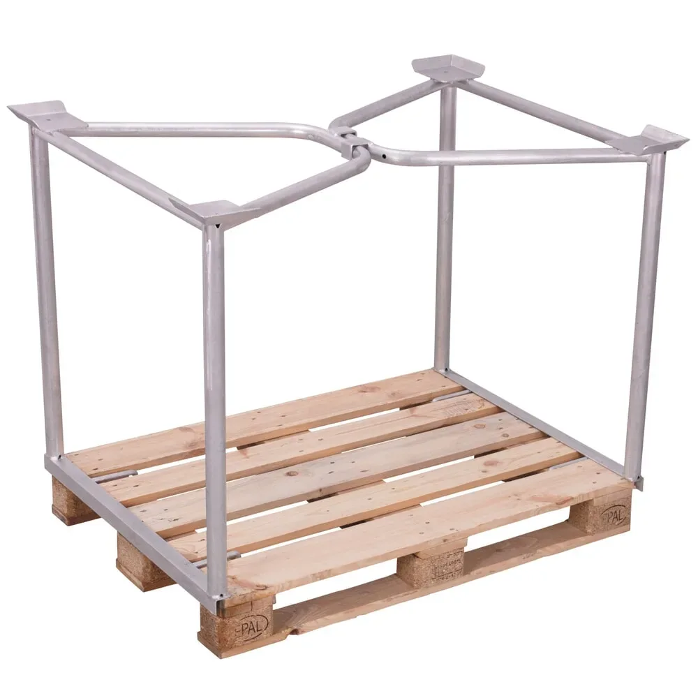 CORDES Palettenaufsatz, offen, für Industrie-Palette, verzinkt, Höhe 1.000 mm