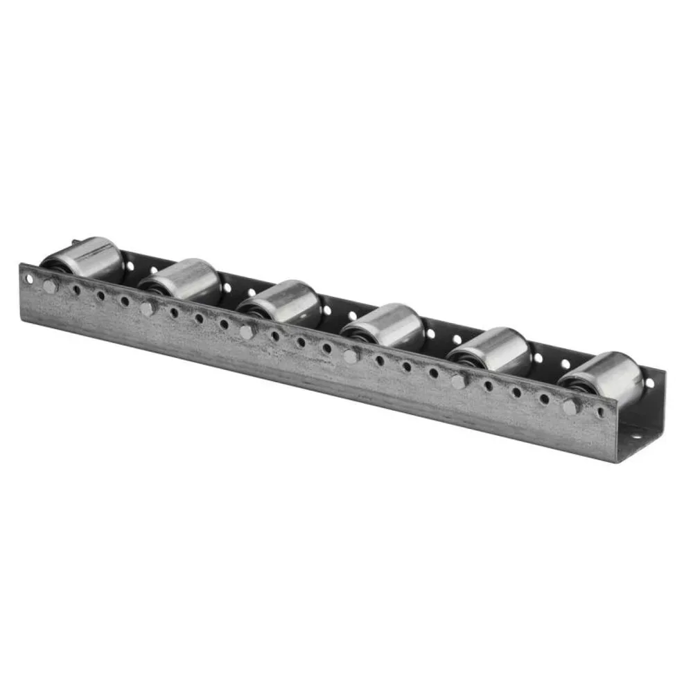 BS ROLLEN Paletten-Rollenschiene aus verzinktem Stahlblech, TK pro Rolle 150 kg, Teilung 52 mm