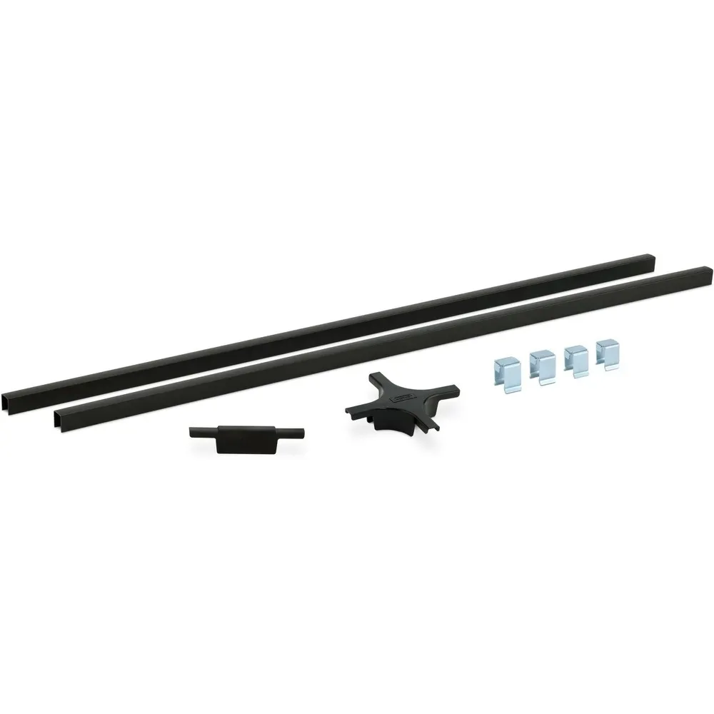 Verbindungsschiene lang für PE-Flächenschschutzsysteme, Polyethylen (HDPE) schwarz, B 1140 x T 15 x H 15 mm