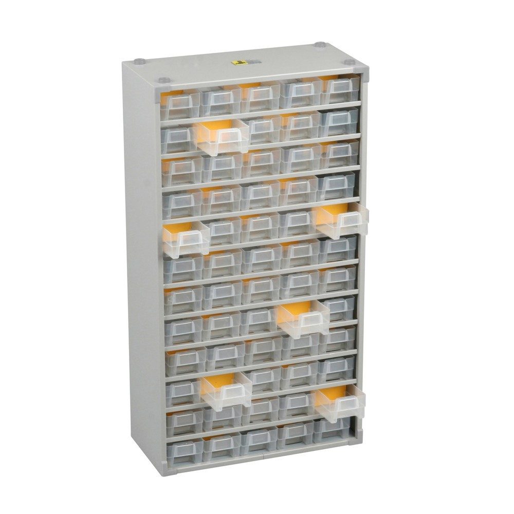 Allit Kleinteilemagazin mit Metallgehäuse, 60 Schubladen