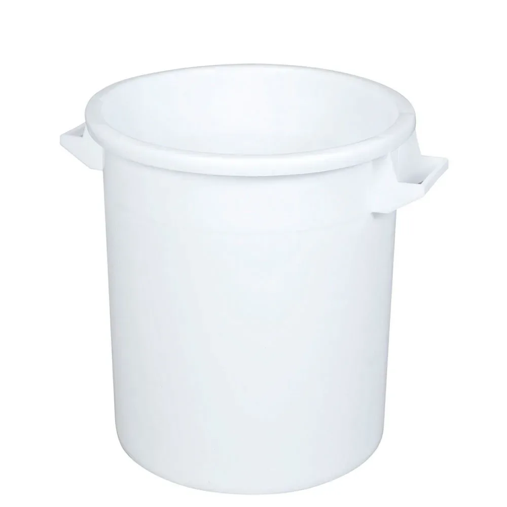 Rundtonne, Ø oben/unten 450/360 mm, Höhe 480 mm, 50 Liter, weiss