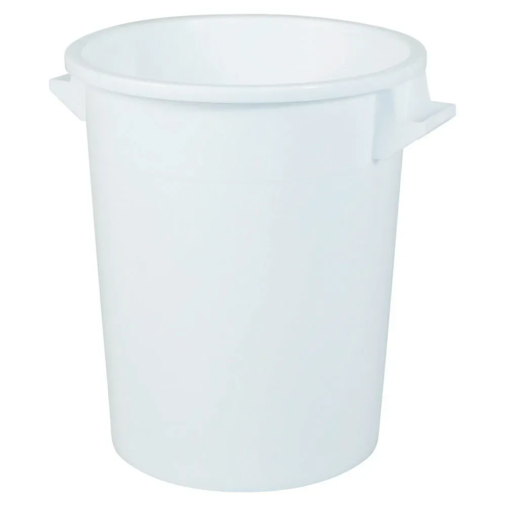 Rundtonne, Ø oben/unten 495/385 mm, Höhe 570 mm, 75 Liter, weiss
