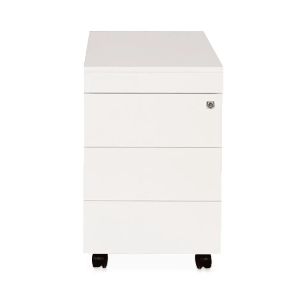 Rollcontainer Simplify, HxBxT 620 x 420 x 600 mm, 3 Schubladen + Materialfach