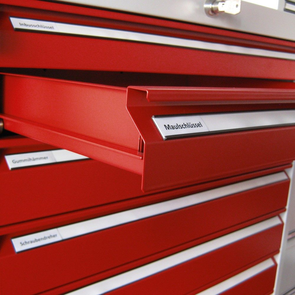 Beschriftungsleiste, magnetisch für Schrankbreite 500 mm
