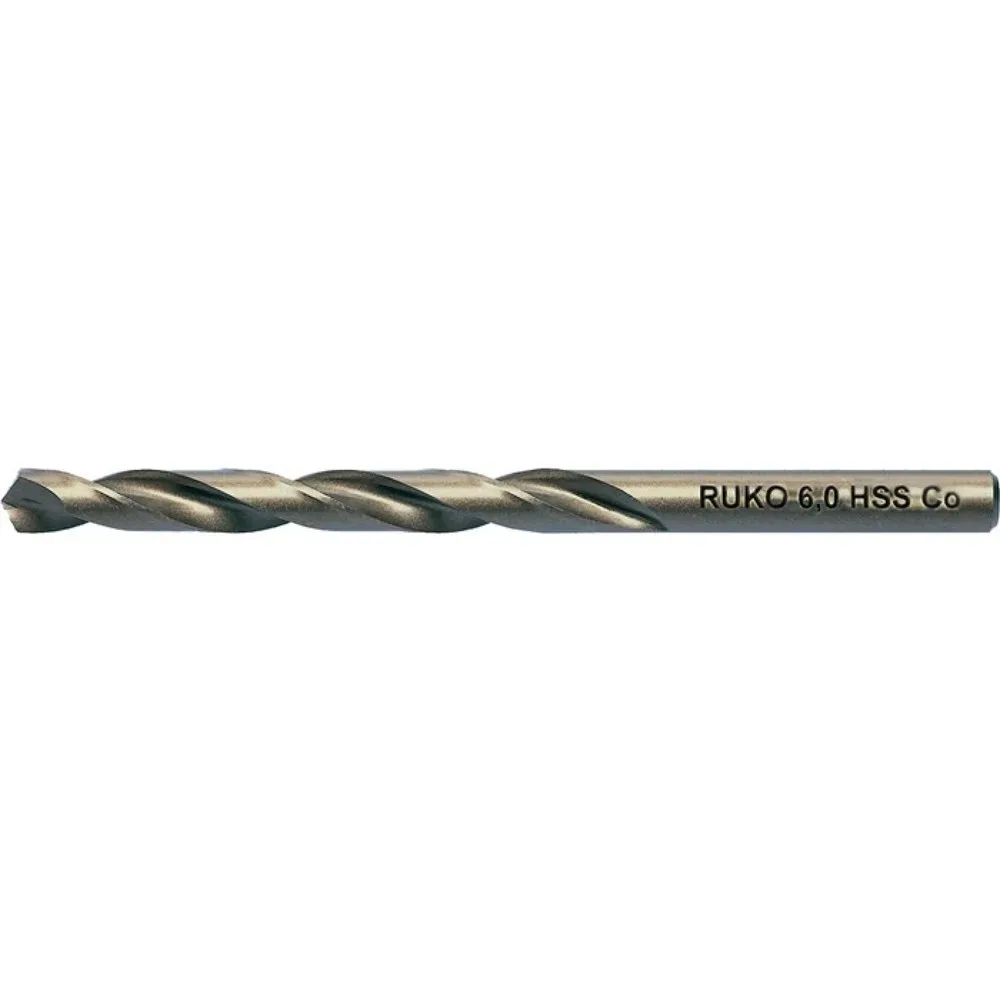RUKO Spiralbohrer DIN 338 Typ INOX D.12mm HSS-Co5 profilgeschl.Zyl.schaft