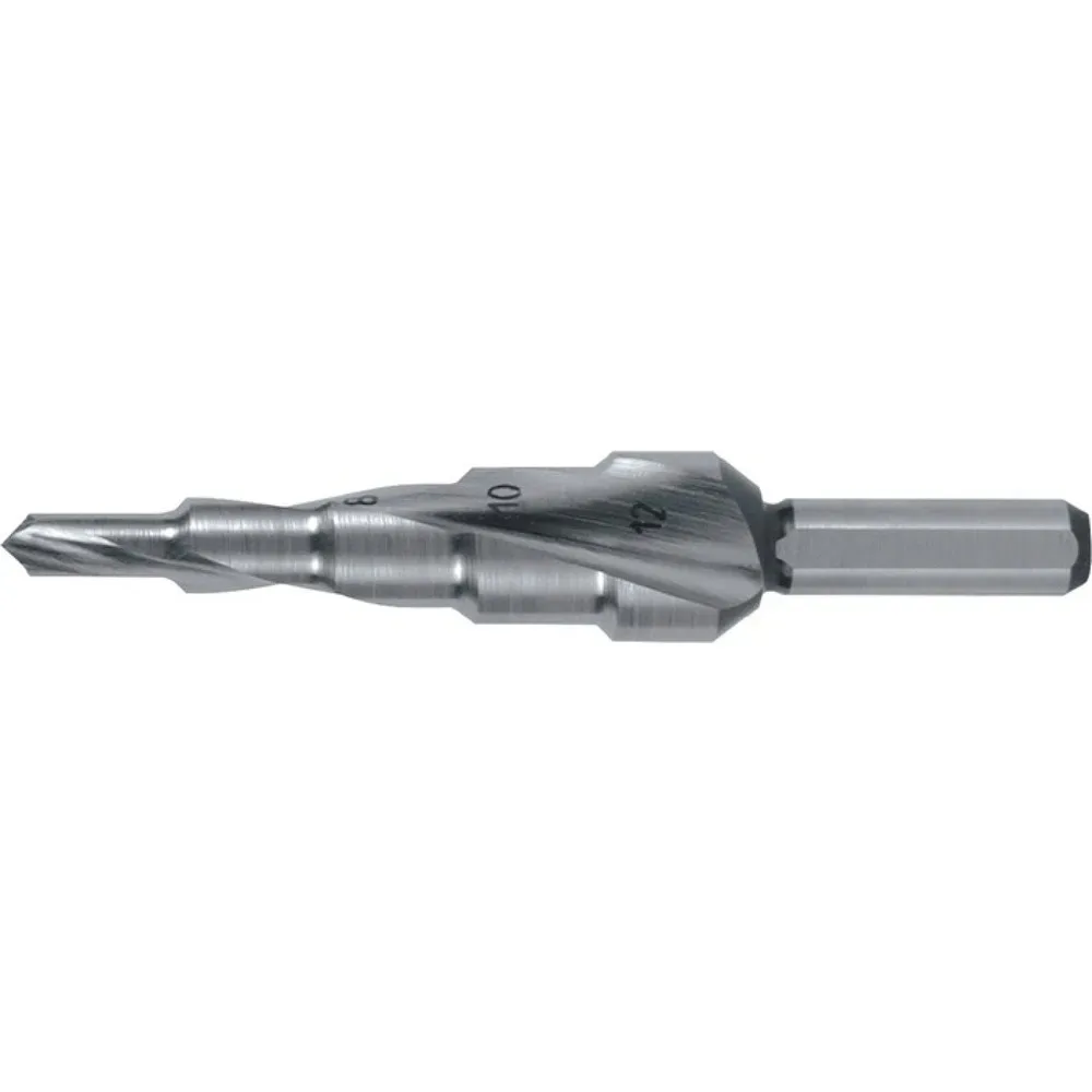 RUKO Stufenbohrer Bohrber.4-12mm HSS Spiralnut Stufen 5