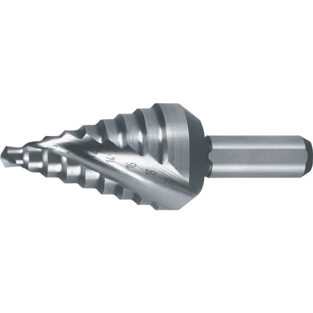 RUKO Stufenbohrer Bohrber.4-12mm HSS Spiralnut