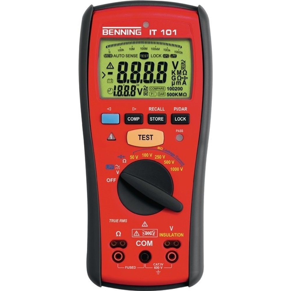 Benning IT 101 Isolationsmessgerät 50 V, 100 V, 250 V, 500 V, 1000 V 20 G?
