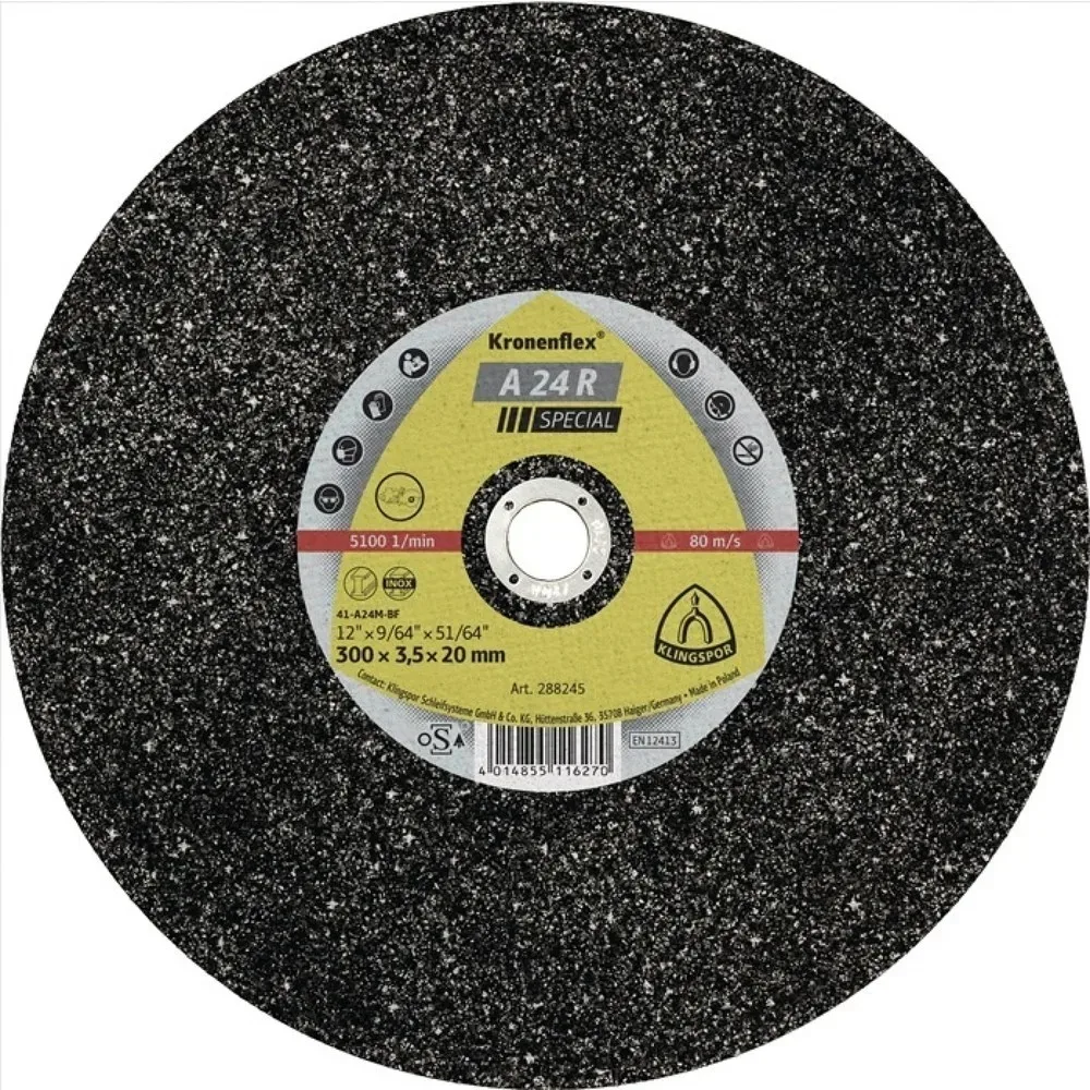 KLINGSPOR Trennscheibe A 24 R Special D350x4mm ger.STA Bohr.20mm