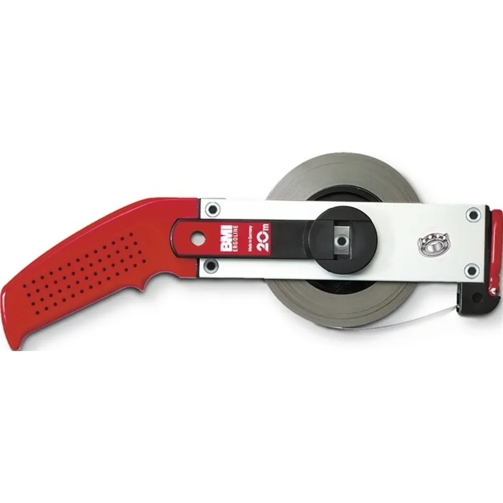 BMI Rahmenbandmass ERGOLINE L.50m Band-B.13mm A mm/cm EG II Alu.weiss Stahlmassband
