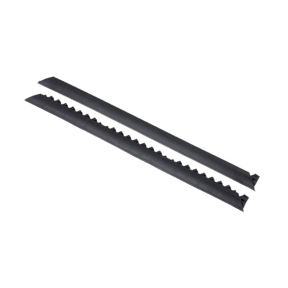 Kantenleisten für NoTrax Bodenplatten-Stecksystem Montage-Arbeitsplätze, weiblich, BxL 50 x 910 mm, schwarz