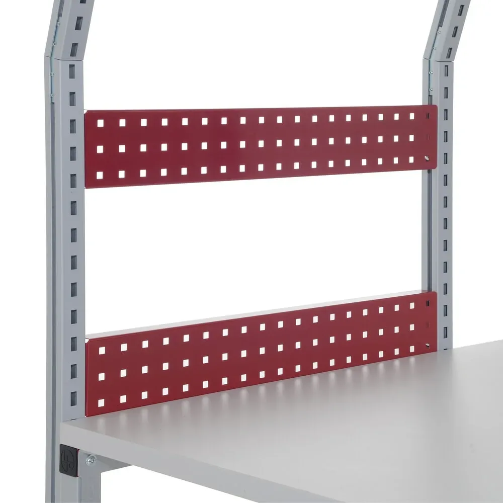Lochrückwand für Rocholz Packtische FLEX, HxBxT 100 x 1.000 x 30 mm