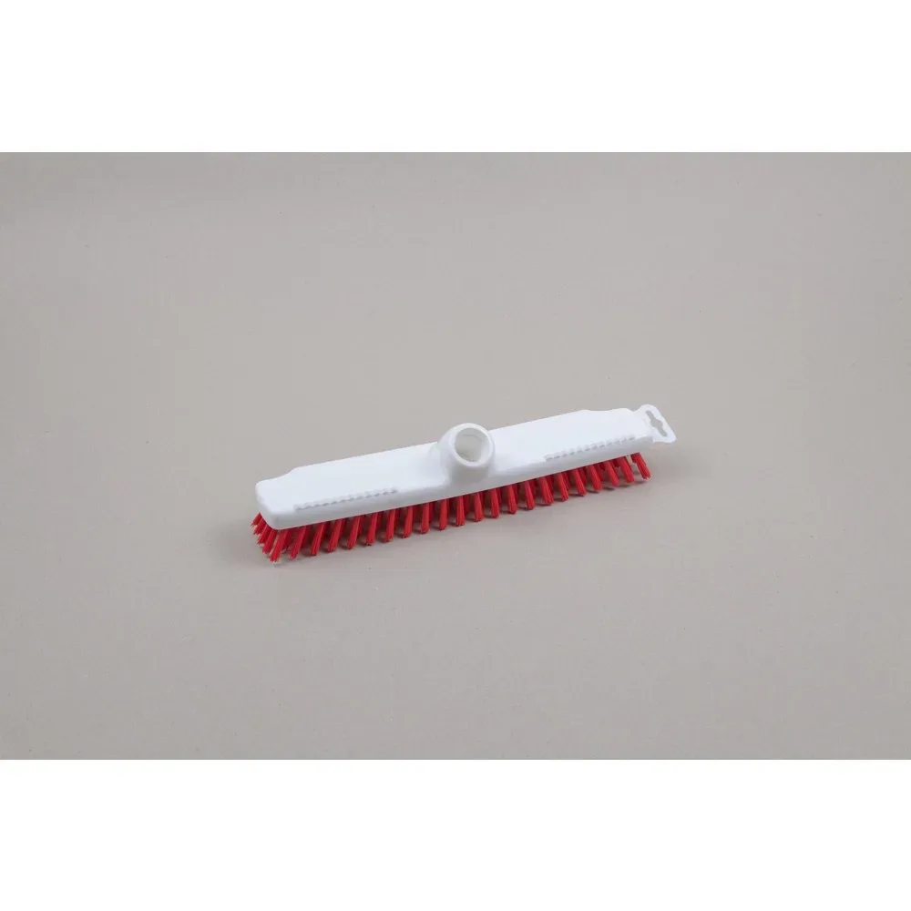 Hygiene-Wischer, Kunststoff, dt. Gewinde, Polyesterborsten 0.50, hart, 280 mm, rot