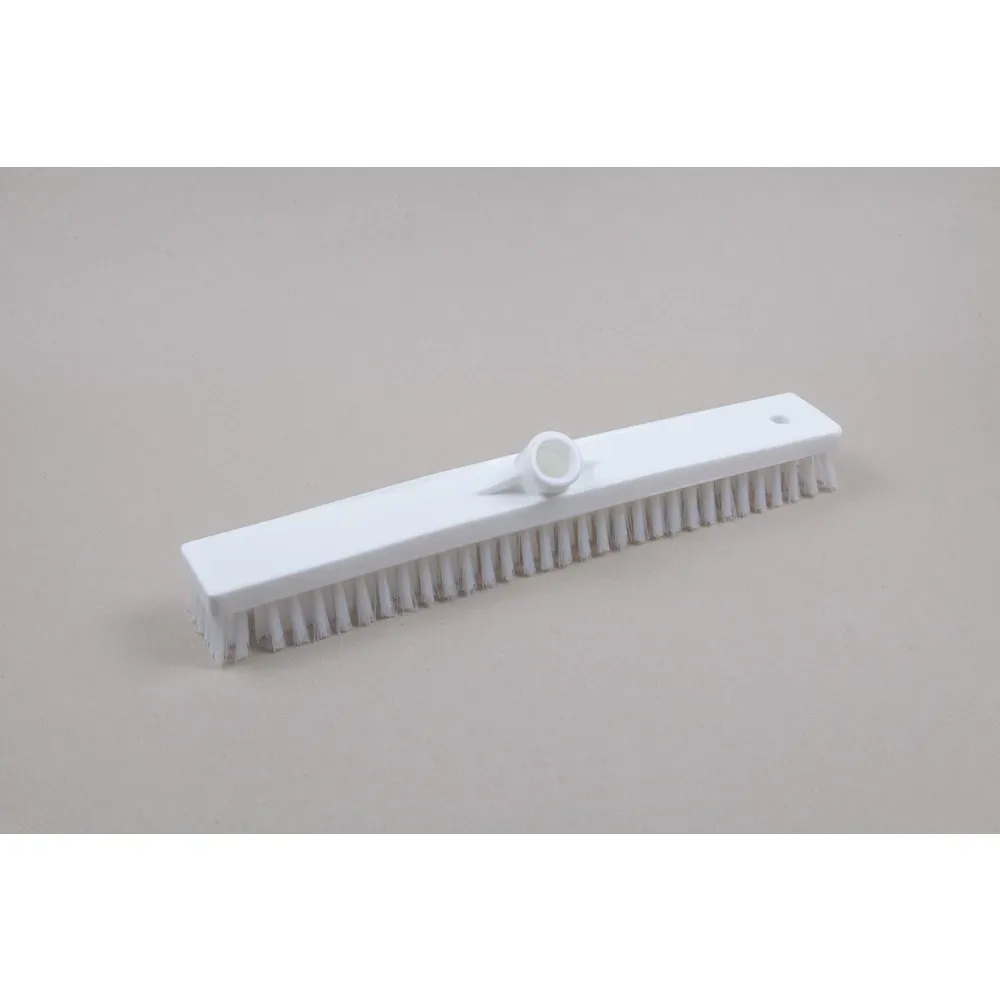 Hygiene-Schrubber/-Wischer, Kunststoff, dt. Gewinde, Polyesterborsten 0.50, hart, 450 mm, transparent