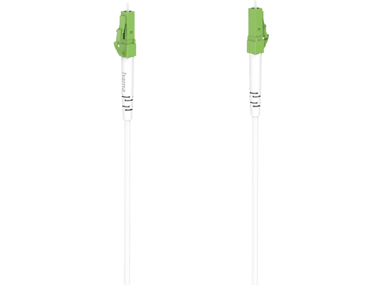 HAMA 00200785 - Glasfaser-Netzwerkkabel, 9 m, 10 Gbit/s, Weiss