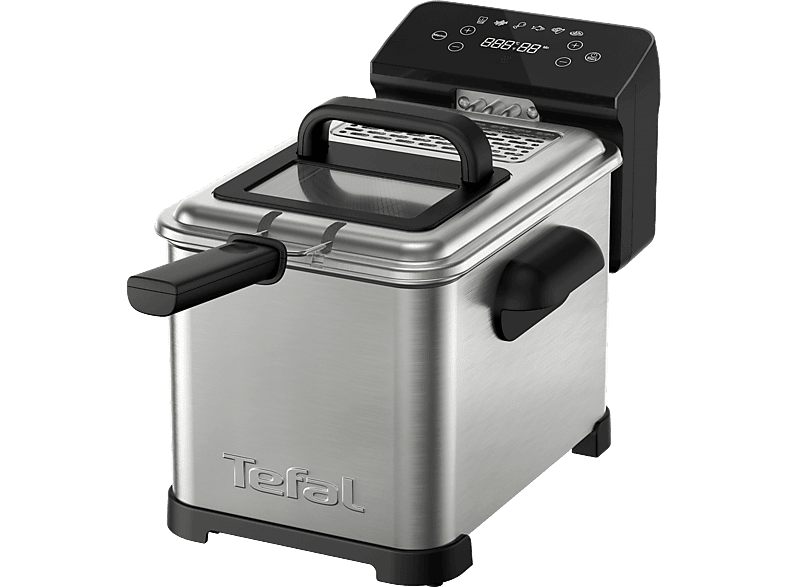 Tefal - FR507D FAMILY PRO DIGITAL 4L Edelstahl-Schwarz