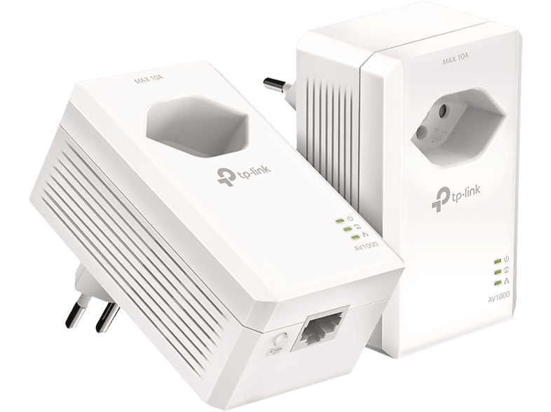 TP-LINK AV1000 GB PassT. Powerline TL-PA7017P KIT(CH) 1000 Mbps Starter Kit