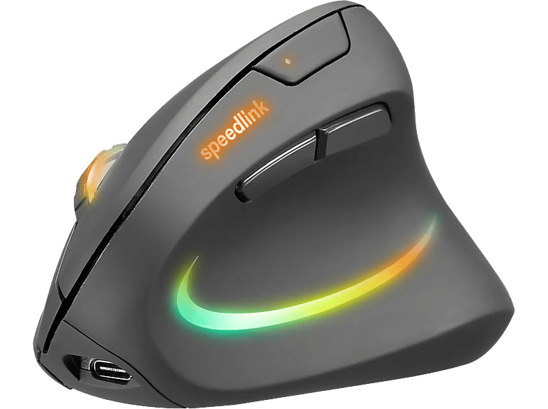 SPEEDLINK PIAVO PRO Illum. Ergo Mouse SL-630026-BK Wireless,Rechargeable,Black