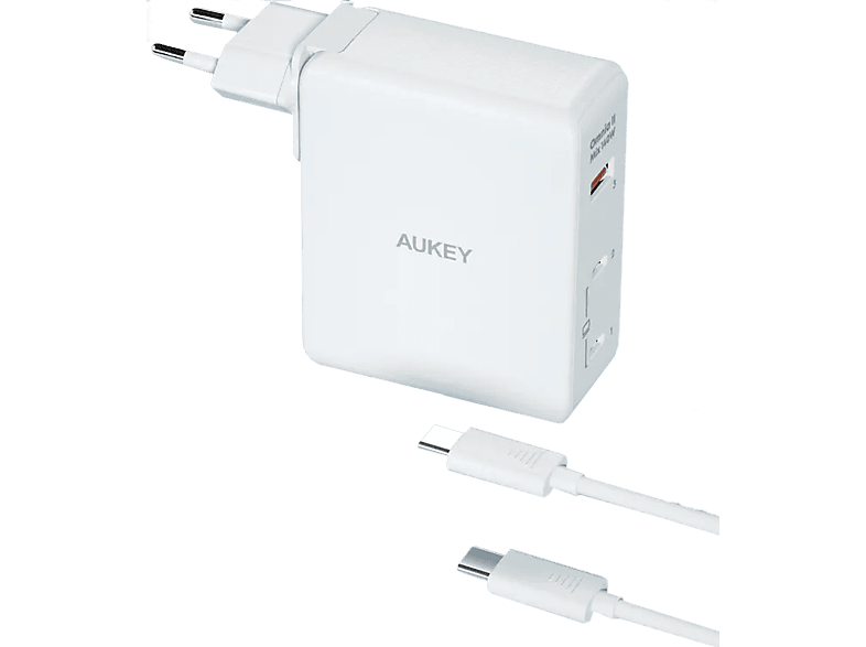 AUKEY OmniaMix II 140W GaN PD PA-B7O WH 3-Port, Wall charger White