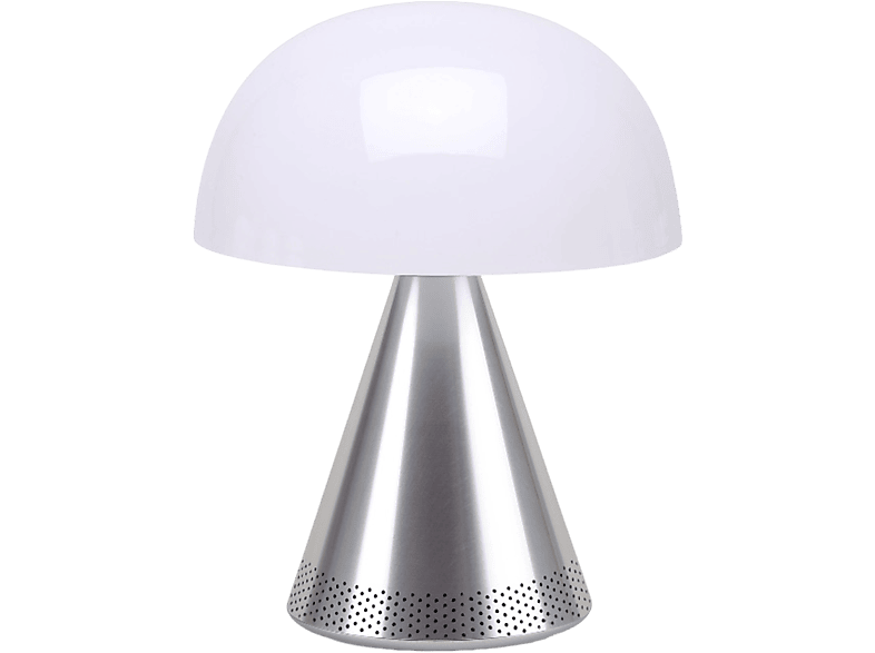 Lexon Tischlampe Mina Weiss/Silber Kunststoff/Metall 14 cm 17 cm - LED - Lichtfarbe: Warmweiss - Kaltes Tagesweiss - Tischlampe- LED Energiesparlampe