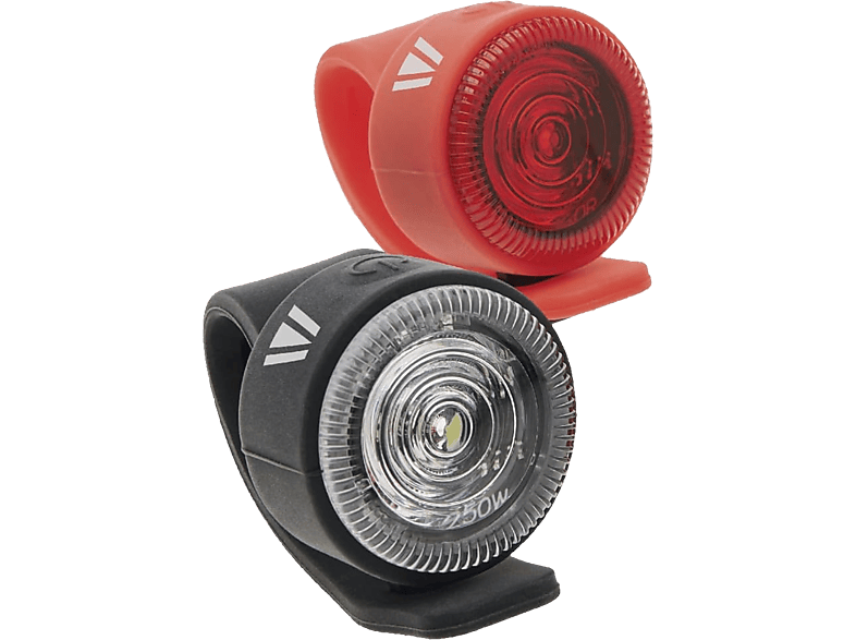 NEWRBAN NEWMLIGHTKITK - Weisses und rotes Licht Set (Schwarz/Rot)