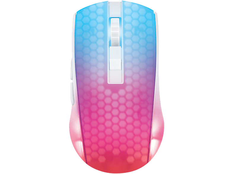 DELTACO - Gaming-Maus, Lightweight Mouse Wirel.RGB, Weiss