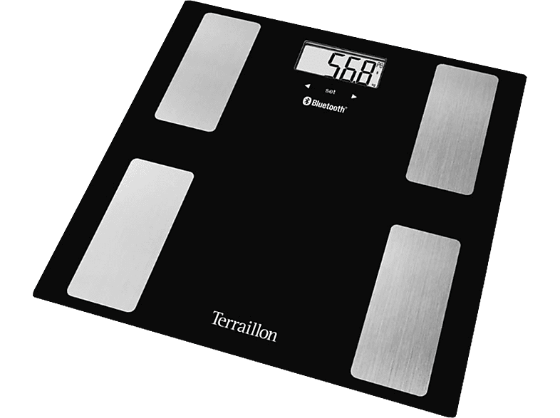 TERRAILLON Web Coach Move - Personenwaage (Schwarz)