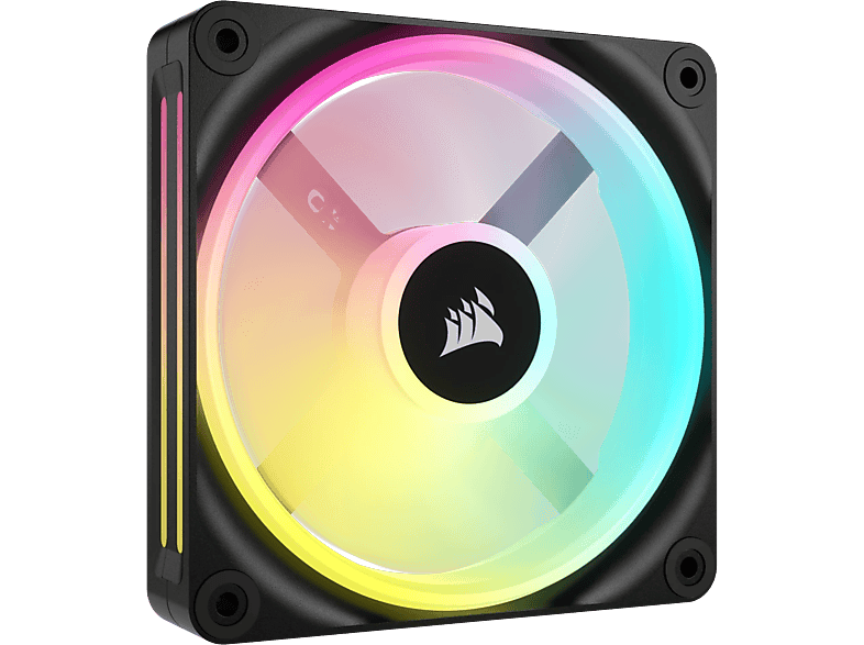Corsair CO-9051001-WW PC-Gehäuse-Lüfter Schwarz, Weiß (B x H x T) 120 x 25 x 120 mm inkl. LED-Beleuchtung