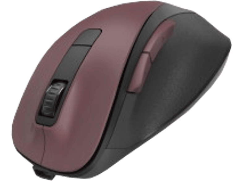 hama 00173033 Optische 6-Tasten-Funkmaus MW-500 Recharge, Akku, ergonomisch, Bordeaux