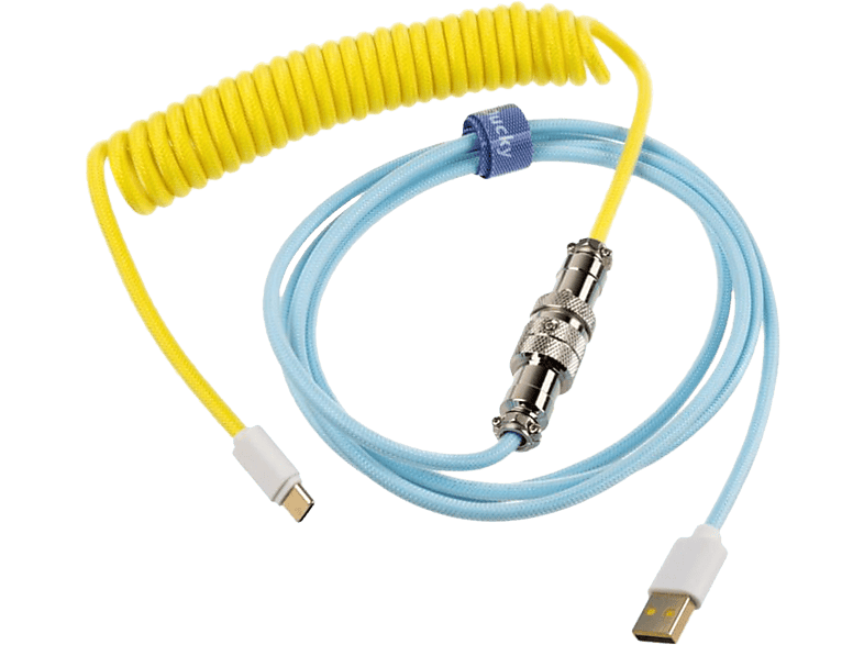 DUCKY Premicord Cable - USB-Kabel (Blau/Gelb)