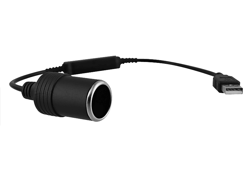 TNB ADACLS - USB-Konverter für Zigarettenanzünder (Schwarz)