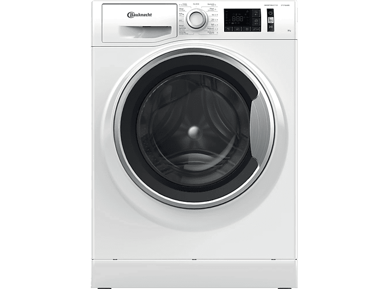 BAUKNECHT WM BK 8A CH N - Waschmaschine (8 kg, Weiss)