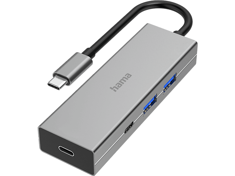 HAMA 00200136 - USB-C-Hub (Grau)