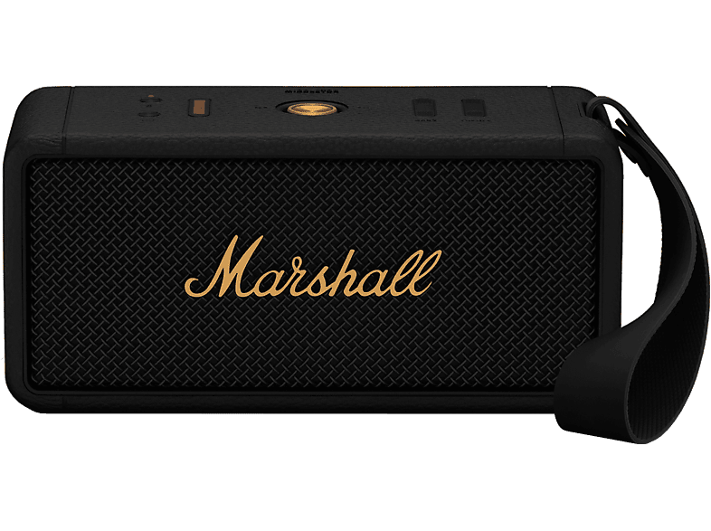 MARSHALL Middleton - Bluetooth-Lautsprecher (Schwarz/Messing)