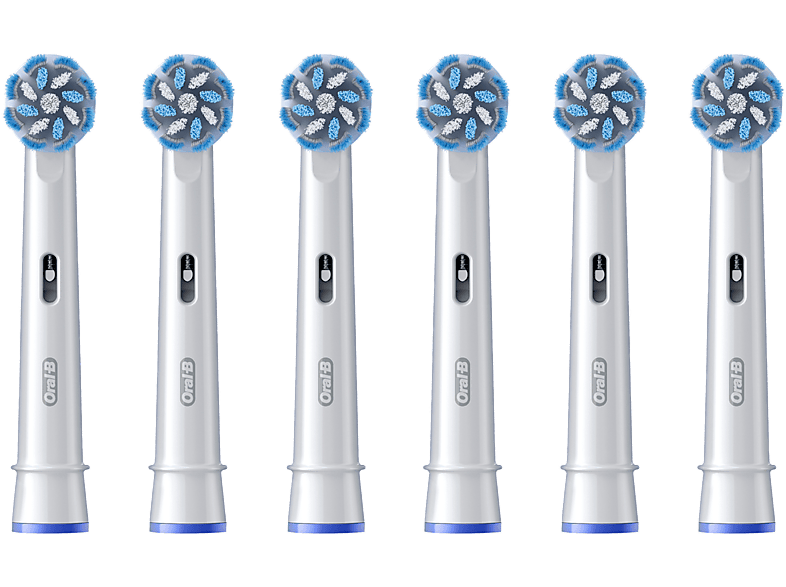 Oral-B Pro Sensitive Clean 6er Ersatzzahnbürsten – Ersatzbürste/Zahnpflege Zubehör – weiss