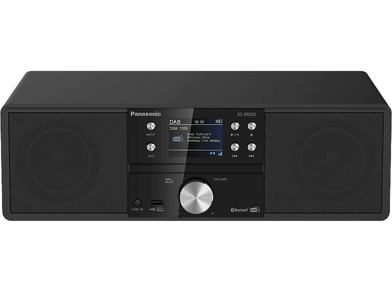 Panasonic, Stereoanlage, Panasonic Hifi Bluetooth DM202 Black, Produkte & Wohnen