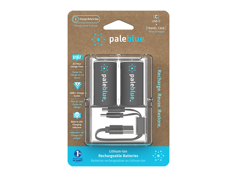 Paleblue Baby (C)-Akku Li-Ion 3700 1.5 V 2 St.