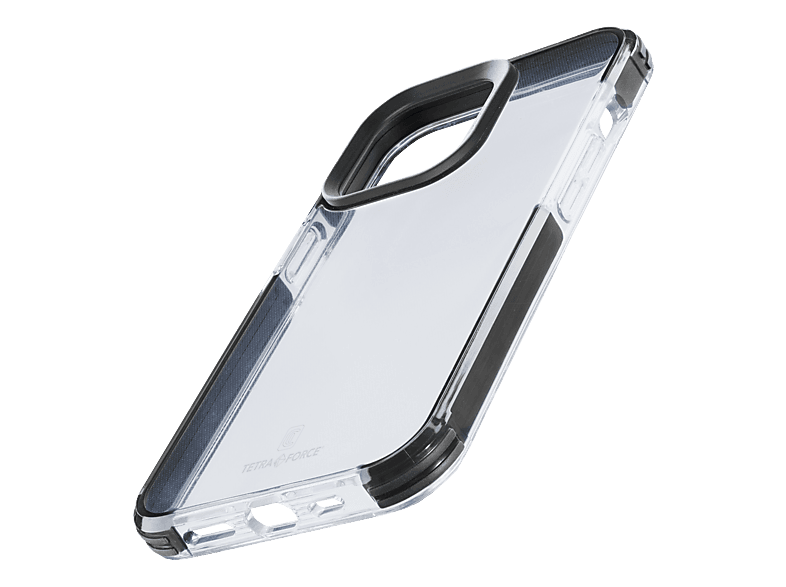 CELLULARLINE Tetra Force Strong Guard, Backcover, Apple, iPhone 15, Transparent/Schwarz