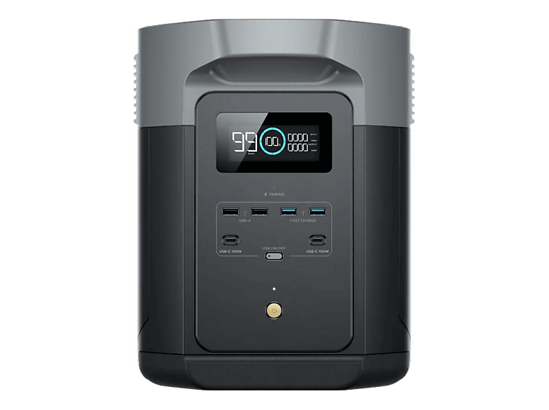 ECOFLOW DELTA 2 Max (CH-Konform) - Tragbare Powerstation (Schwarz)