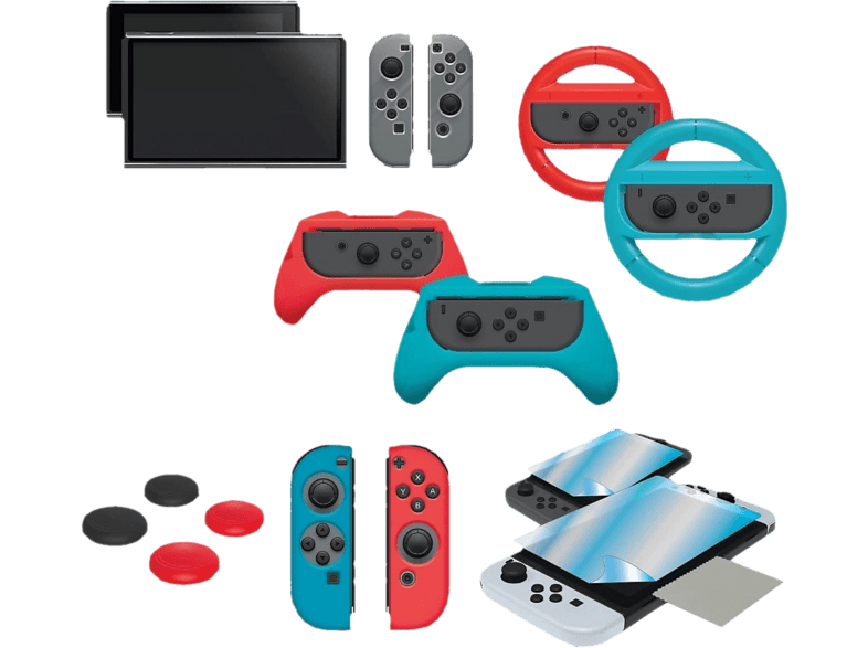 Hyperkin - Armor3 Mehrfarbig Touchscreen-Spielsteuerung Nintendo Switch, Nintendo Switch OLED, Multicolor