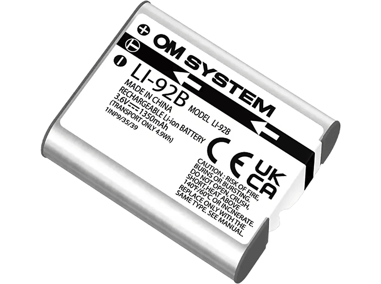 OM System, Akku Li-ION Foto, OM System LI-92B Lithium Ion (1350 mAh), Produkte & Wohnen