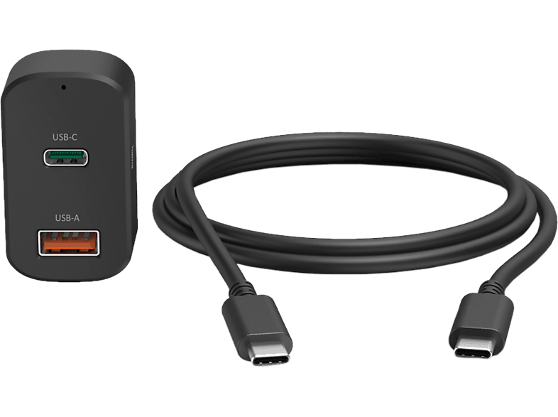 HAMA 00200018 - Universal-USB-C-Kfz-Notebook-Netzteil (Schwarz)
