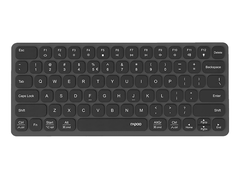 RAPOO UCK-6001 Ultraslim Keyboard 12473 8-in-1 USB C Multiport Hub