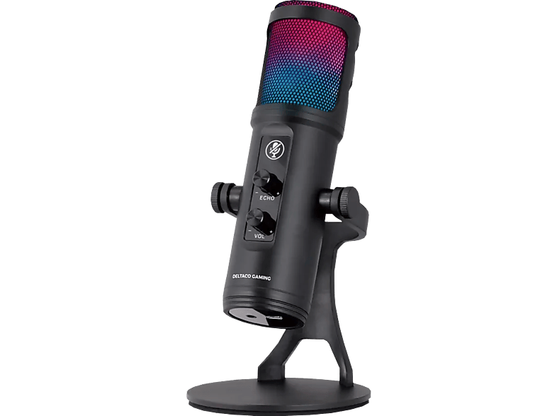 DELTACO RGB Microphone GAM-171 Black